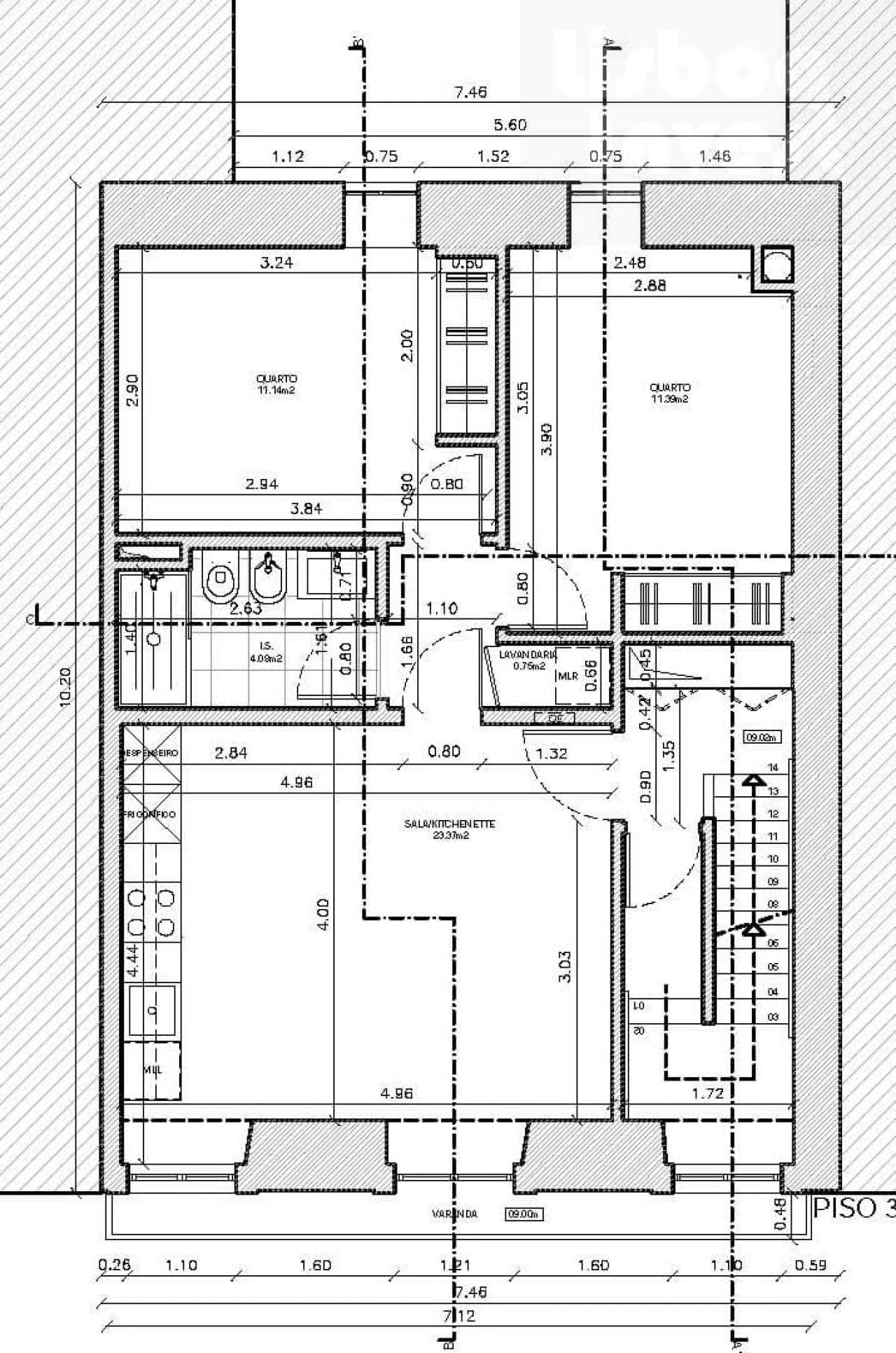 Apartamento T2 para Venda em São Vicente Foto 11