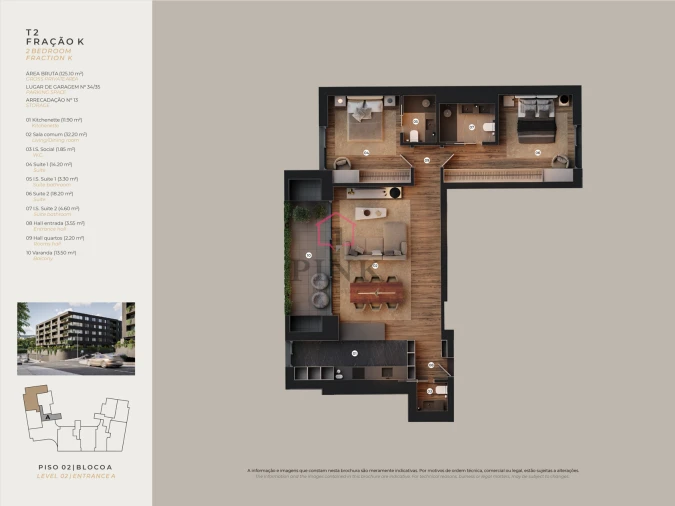 Apartamento T2 para Venda em Santo Antonio Foto 3