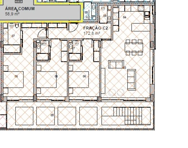 Apartamento T3 para Venda em Canidelo Planta 1