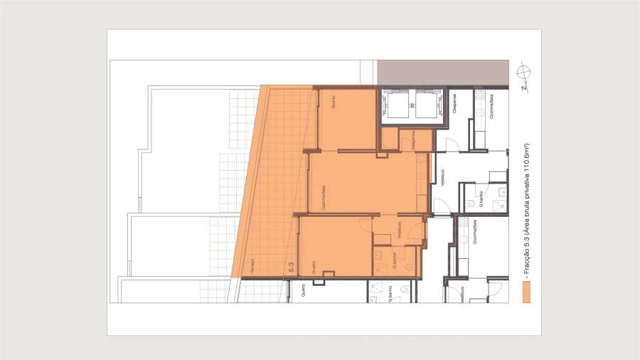 Apartamento T2 para Venda em Cedofeita, Santo Ildefonso, Sé, Miragaia, São Nicolau e Vitória Planta 1