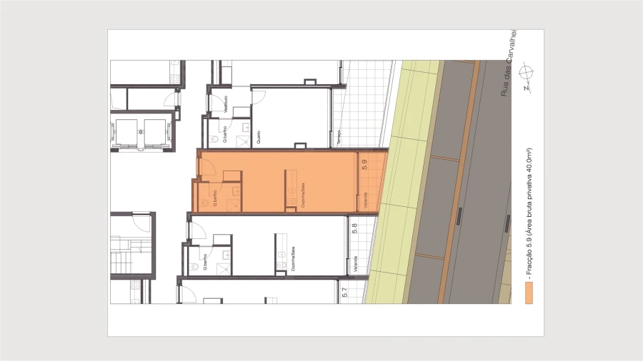 Apartamento T0 para Venda em Cedofeita, Santo Ildefonso, Sé, Miragaia, São Nicolau e Vitória Planta 1