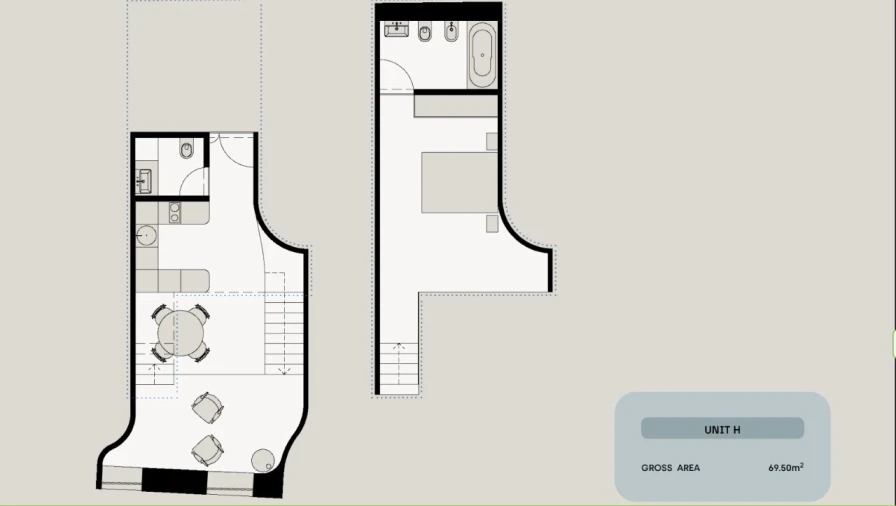 Apartamento T1 para Venda em Santa Marinha e São Pedro da Afurada Planta 1