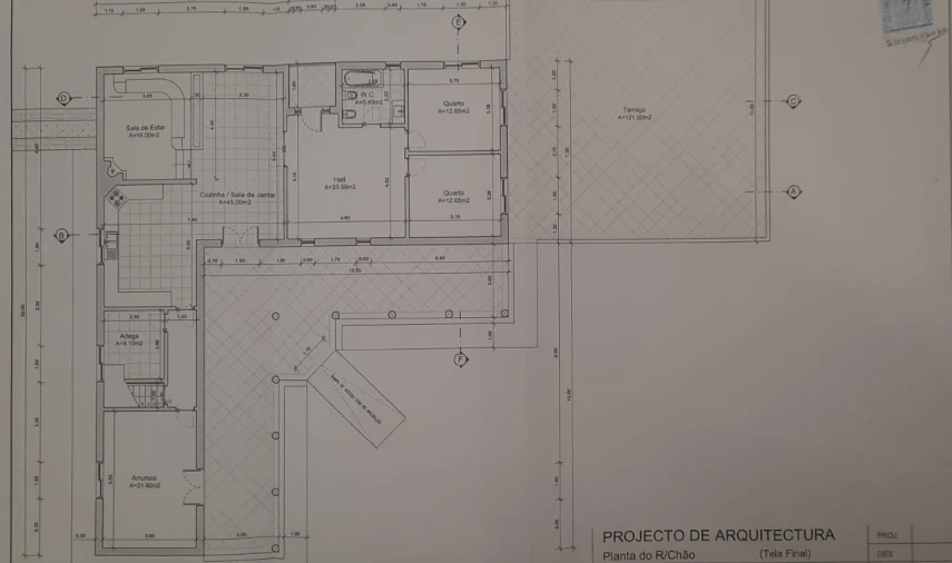 Quinta T3 para Venda em Santa Maria, São Pedro e Matacães Planta 1