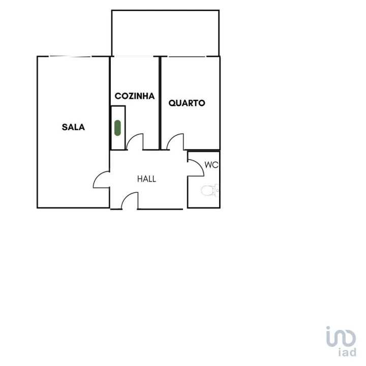 Apartamento T1 para Arrendamento em Canidelo Foto 2