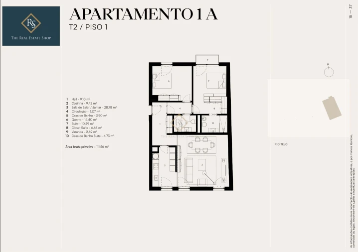 Apartamento T2 para Venda em Alcantara Foto 13