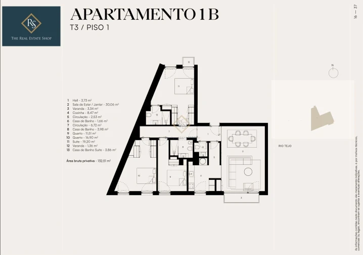 Apartamento T3 para Venda em Alcantara Foto 13