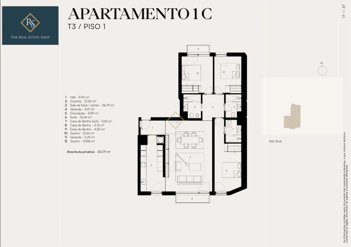 Apartamento T3 para Venda em Alcantara Foto 13