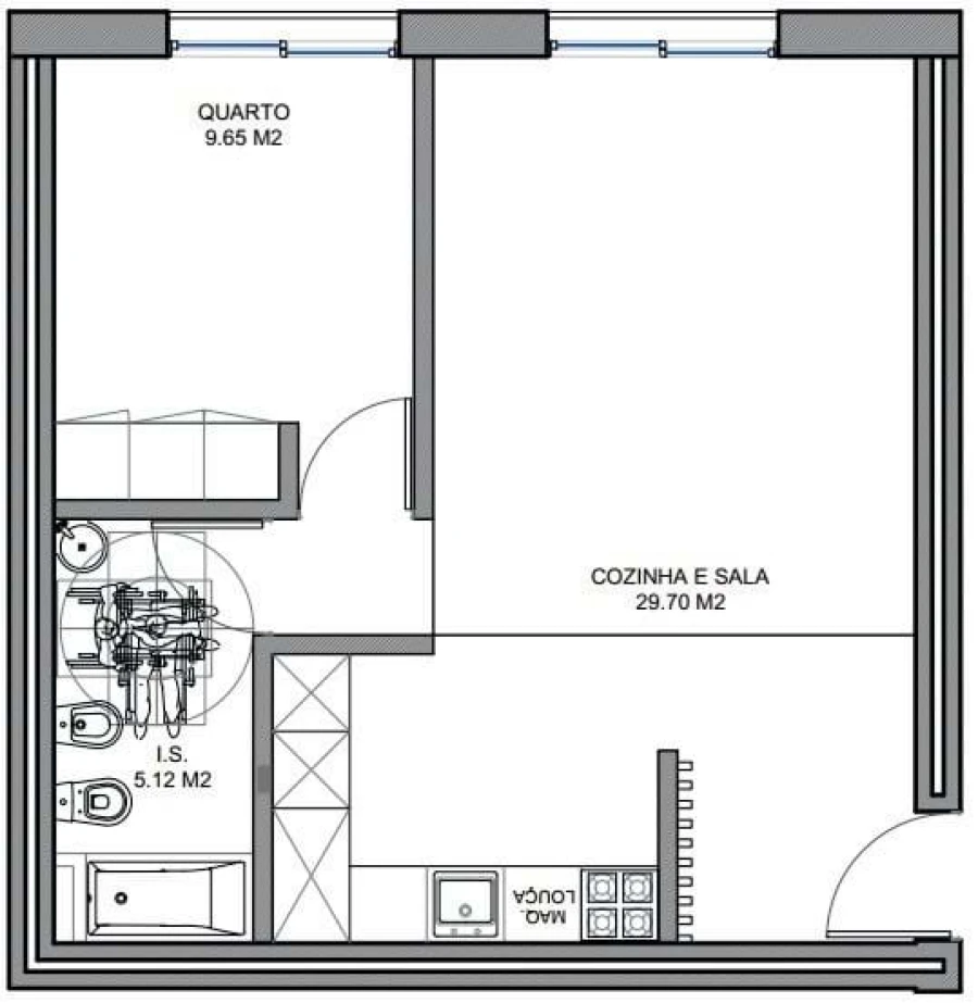 Apartamento T1 para Venda em Valongo Foto 2