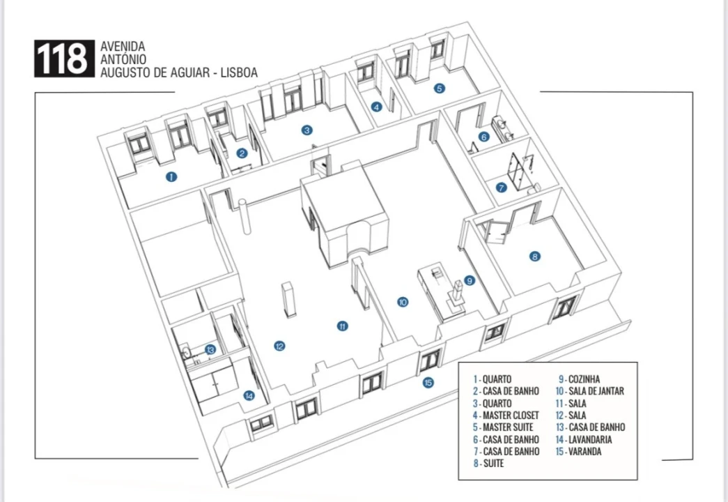 Apartamento T4 para Venda em Avenidas Novas Foto 31