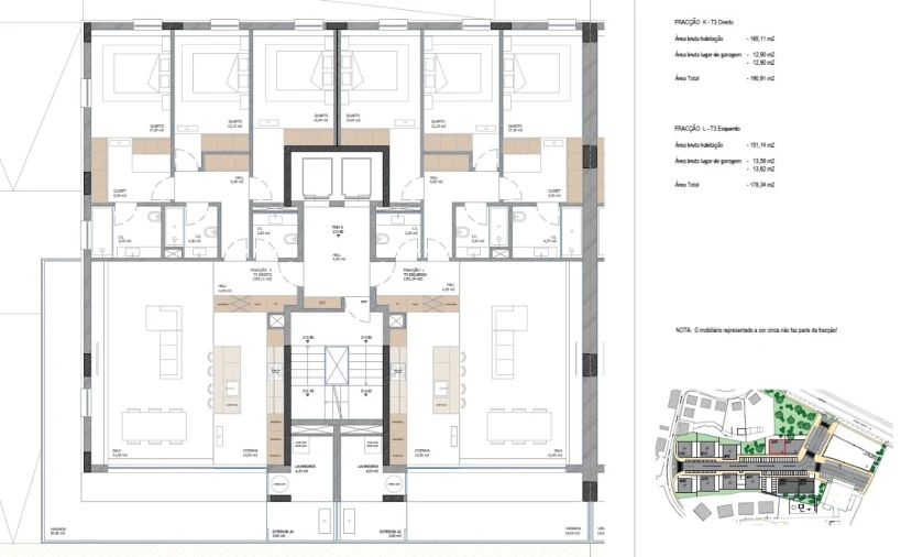 Apartamento T3 para Venda em Nogueira, Fraião e Lamaçães Planta 6