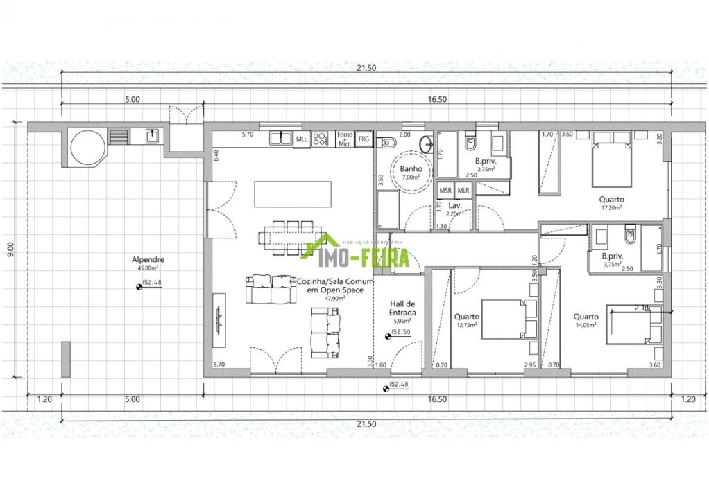 Moradia T3 para Venda em Vila de Cucujães Foto 25