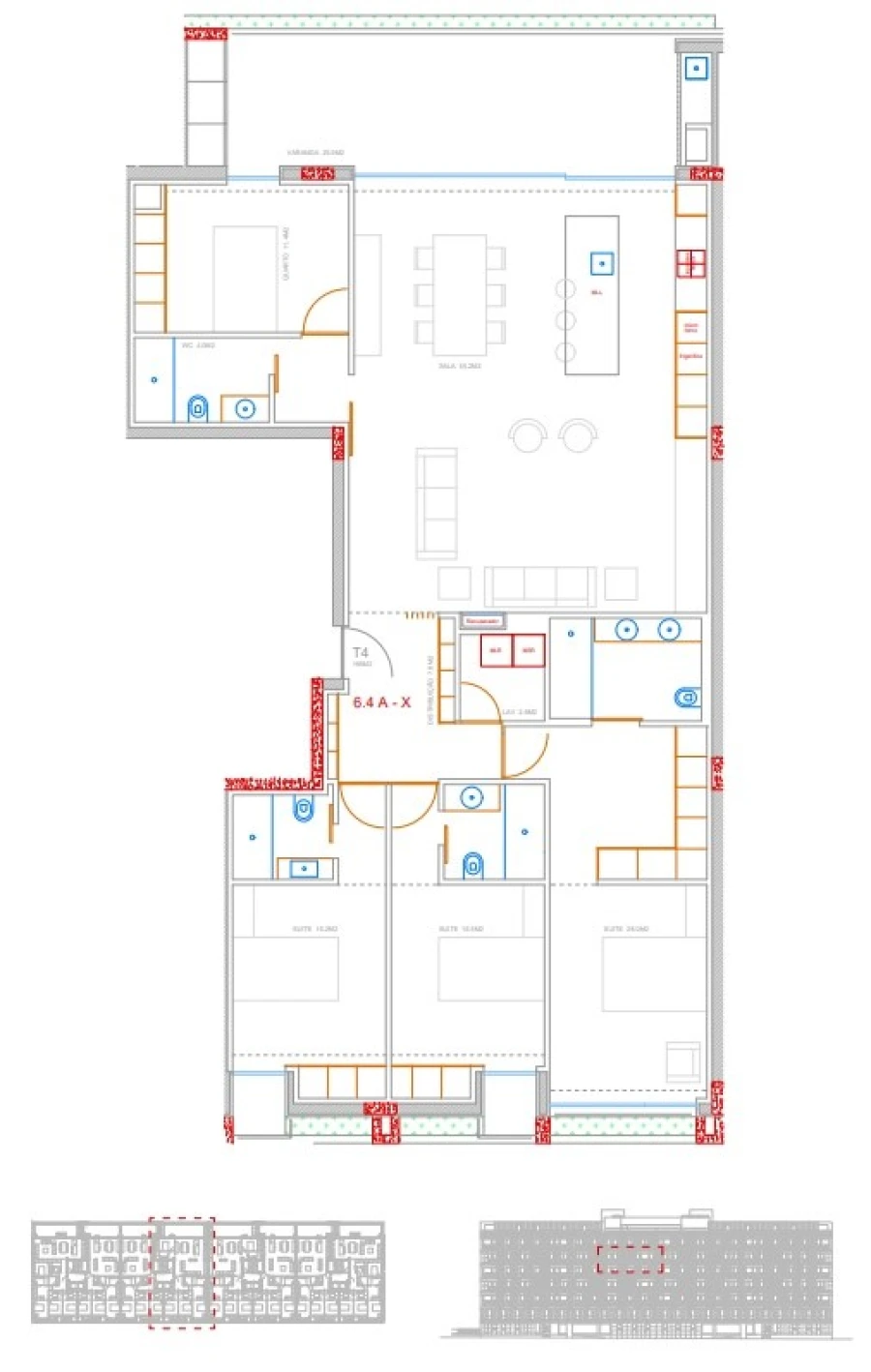 Apartamento T4 para Venda em Ramalde Planta 2