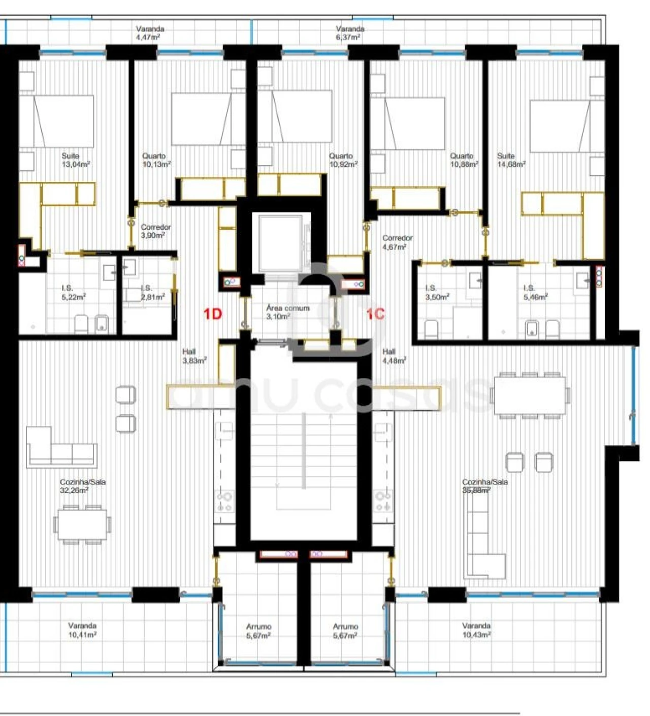 Apartamento T2 para Venda em Requeixo, Nossa Senhora de Fátima e Nariz Foto 29