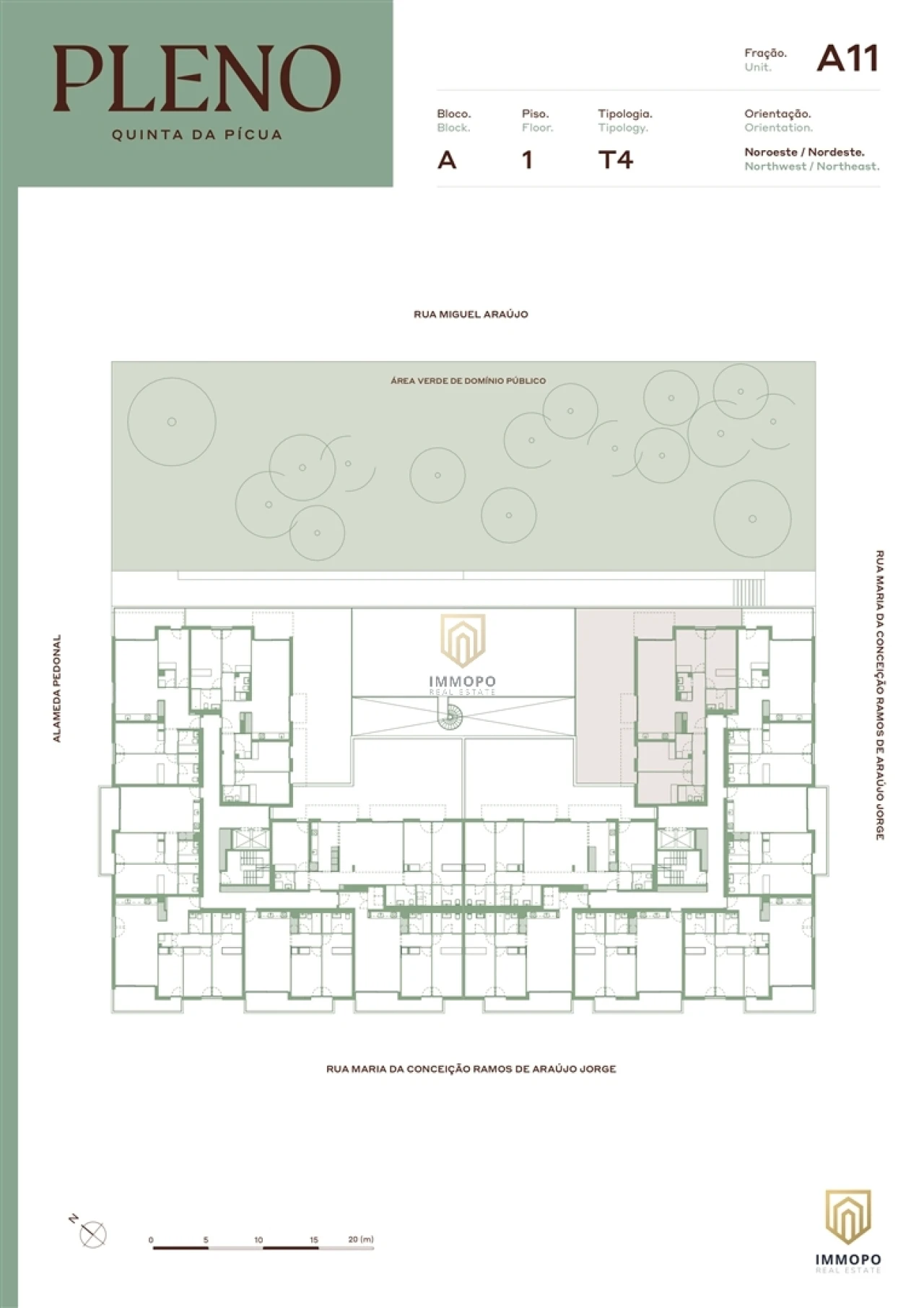 Apartamento T4 para Venda em Aguas Santas Planta 2