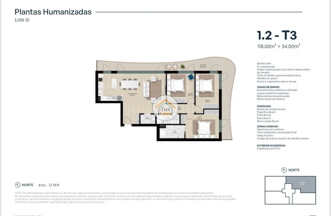 Apartamento T3 para Venda em Eiras e São Paulo de Frades Foto 21