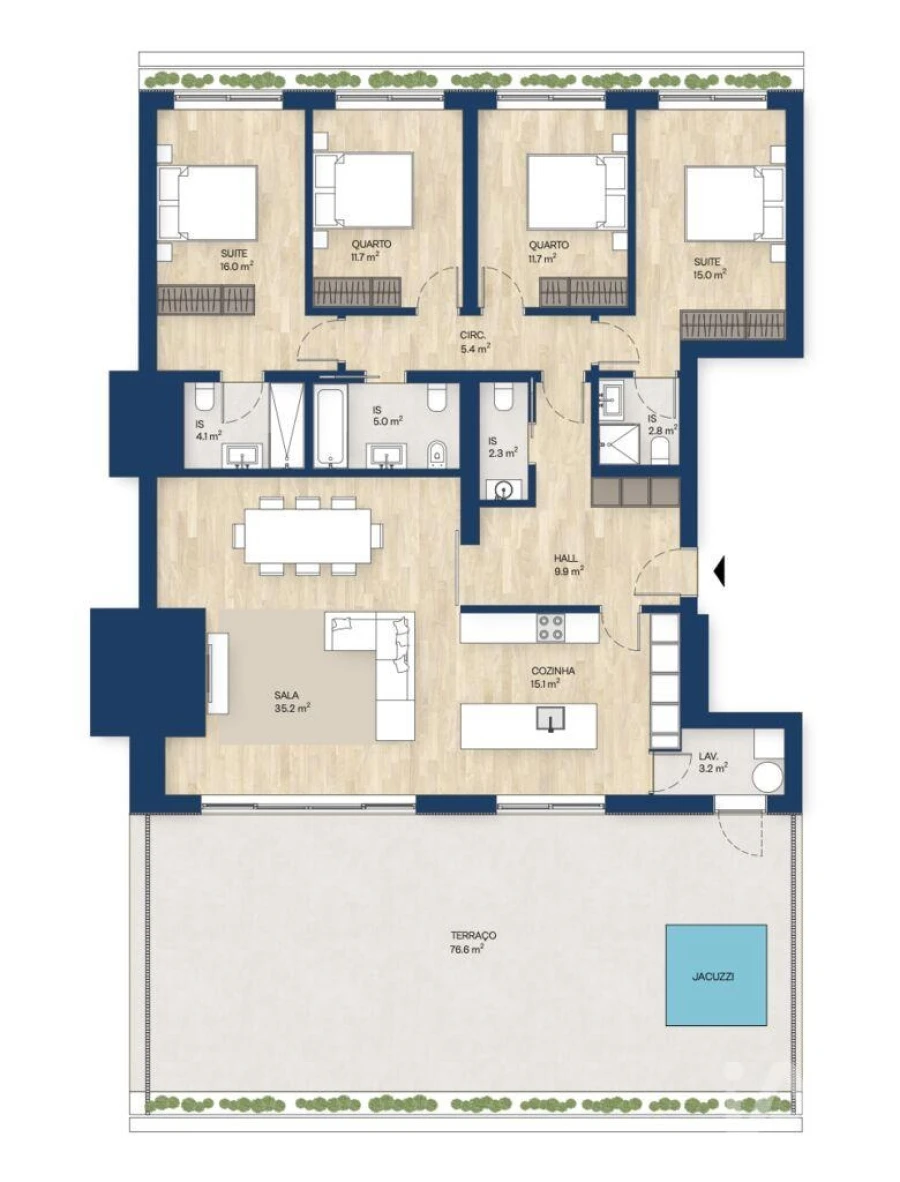 Apartamento T4 para Venda em Canidelo Foto 16