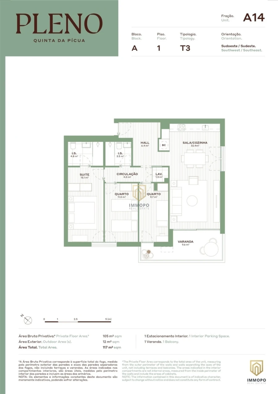 Apartamento T3 para Venda em Aguas Santas Foto 16