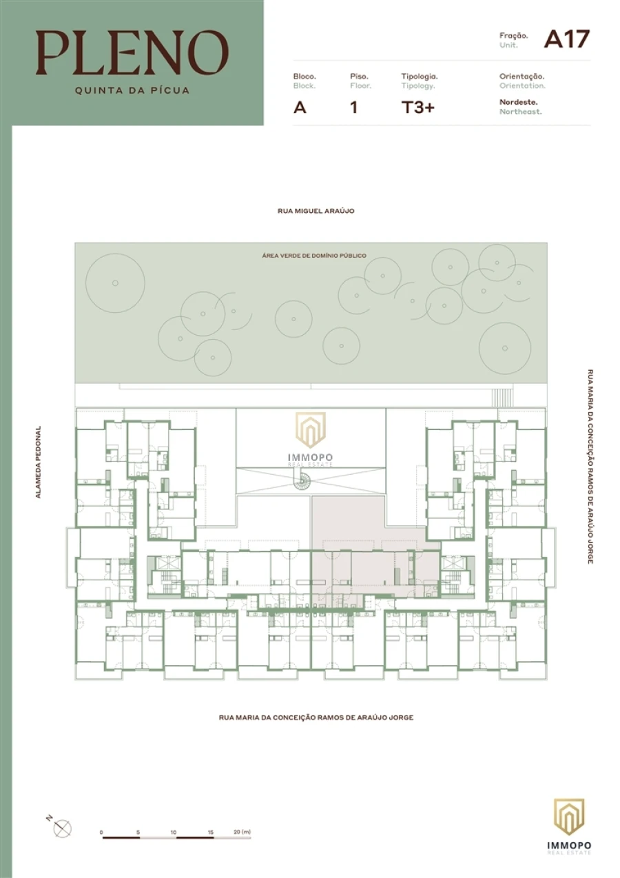 Apartamento T3 para Venda em Aguas Santas Planta 2
