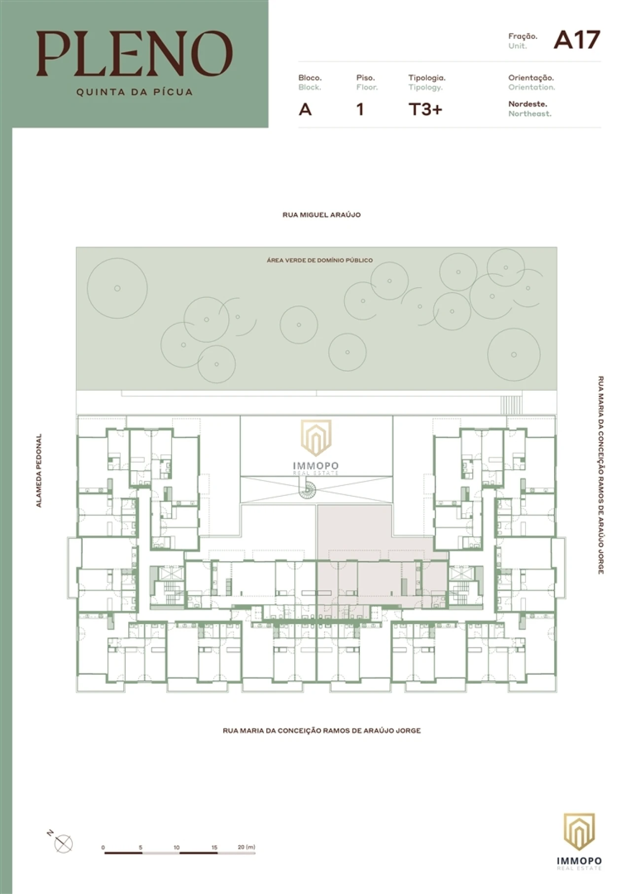 Apartamento T3 para Venda em Aguas Santas Planta 2