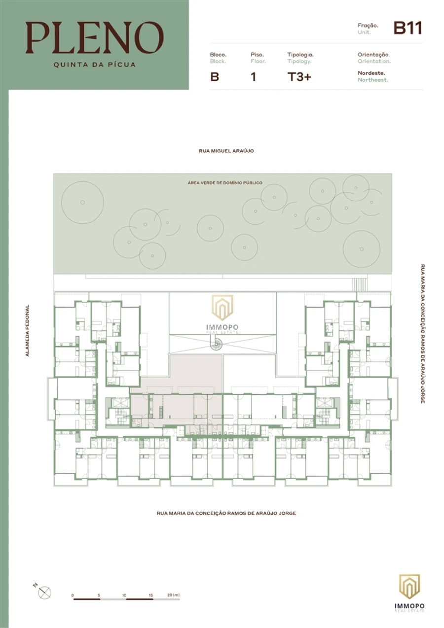 Apartamento T3 para Venda em Aguas Santas Planta 1