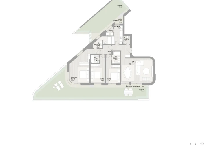 Apartamento T3 para Venda em Aldoar, Foz do Douro e Nevogilde Planta 1