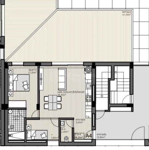 Apartamento T2 para Venda em Paranhos