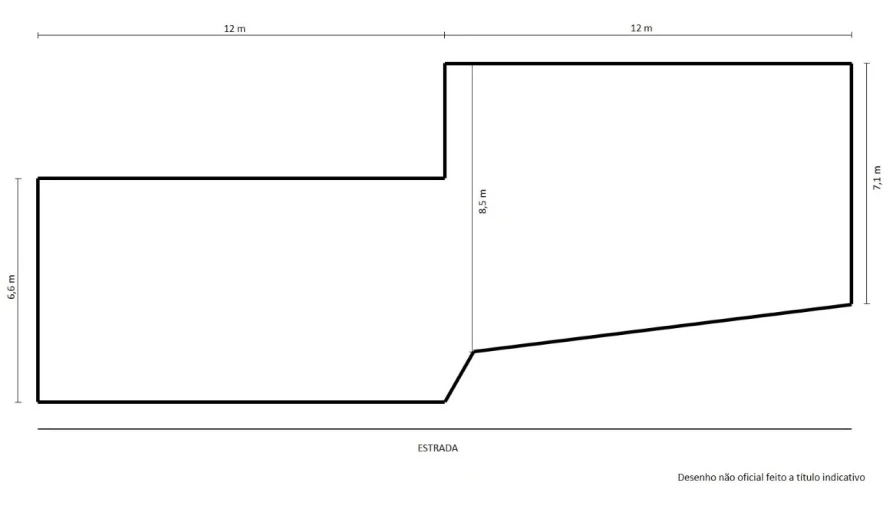 Terreno para Venda em Ponte do Rol Planta 1