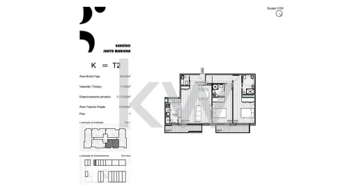 Apartamento T3 para Venda em Santa Marinha e São Pedro da Afurada