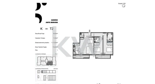 Apartamento T3 para Venda em Santa Marinha e São Pedro da Afurada