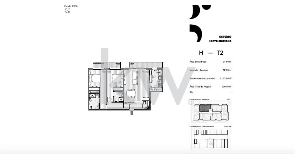 Apartamento T3 para Venda em Santa Marinha e São Pedro da Afurada Foto 13