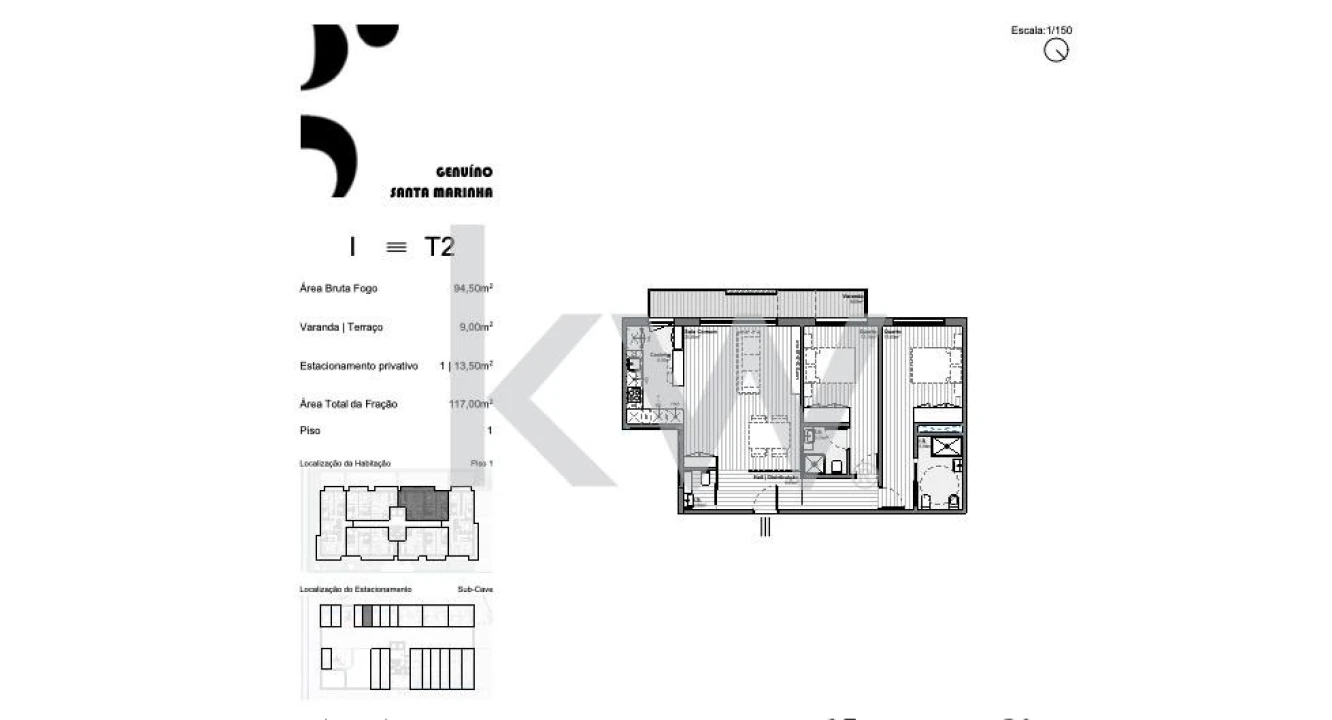Apartamento T3 para Venda em Santa Marinha e São Pedro da Afurada Foto 19