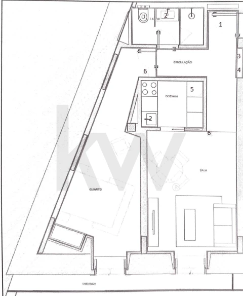 Apartamento T1 para Venda em Misericórdia