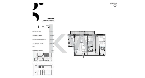 Apartamento T3 para Venda em Santa Marinha e São Pedro da Afurada