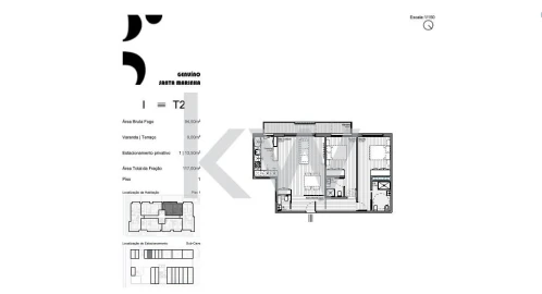 Apartamento T3 para Venda em Santa Marinha e São Pedro da Afurada