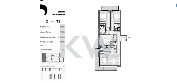 Apartamento T3 para Venda em Santa Marinha e São Pedro da Afurada