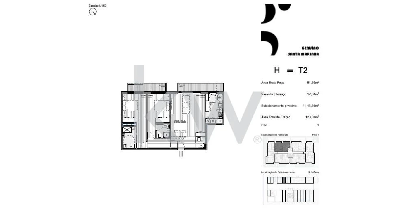 Apartamento T3 para Venda em Santa Marinha e São Pedro da Afurada Foto 18