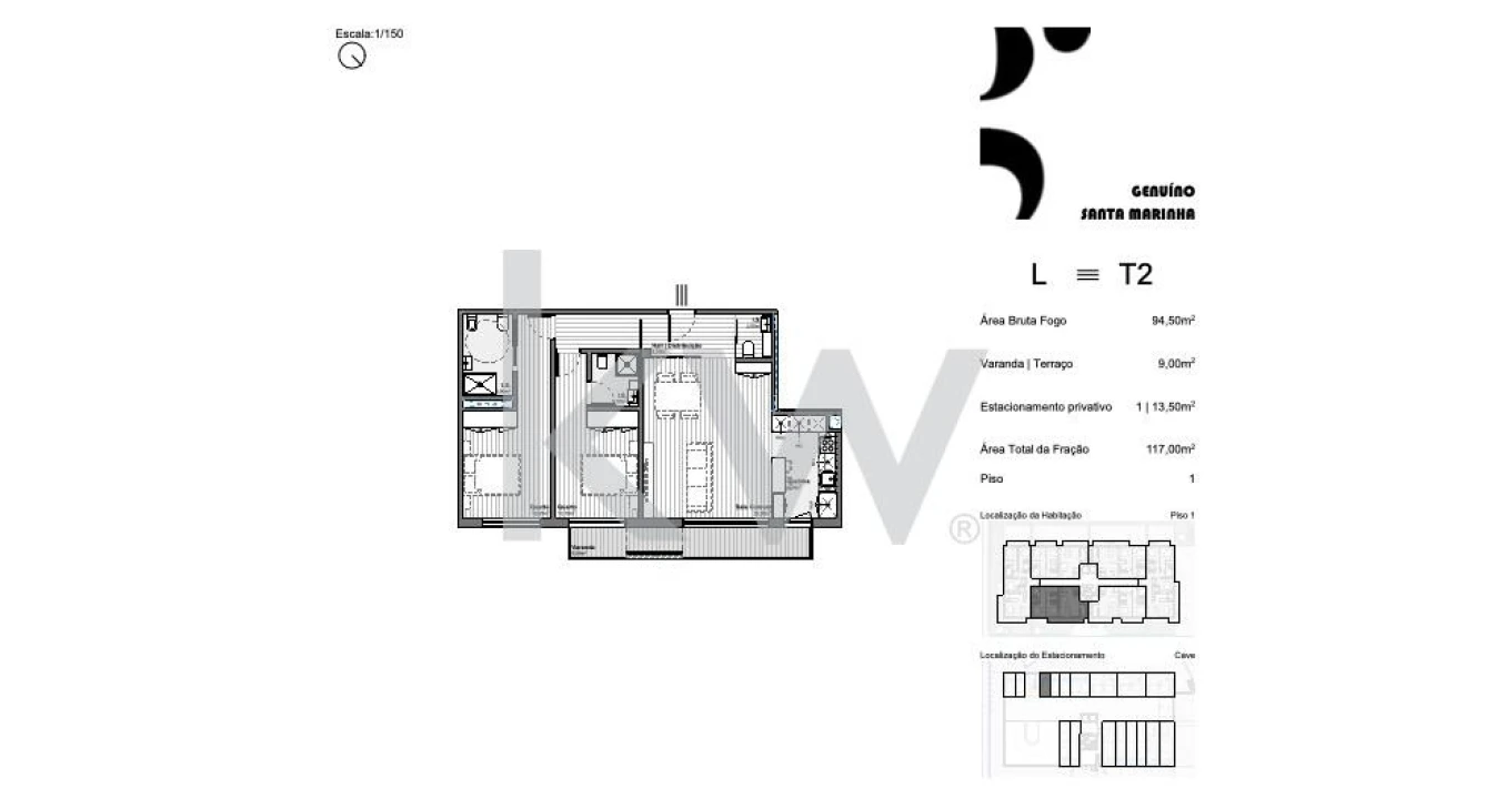 Apartamento T3 para Venda em Santa Marinha e São Pedro da Afurada Foto 22