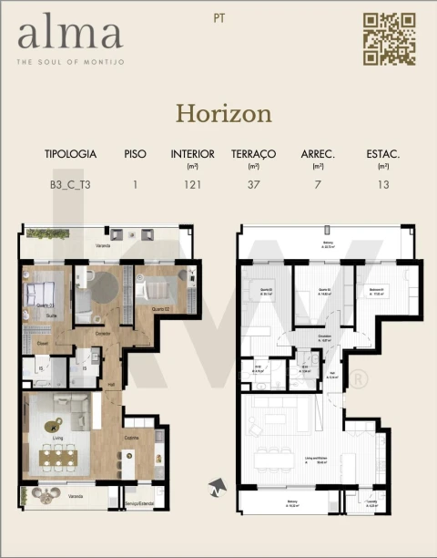 Apartamento T3 para Venda em Montijo e Afonsoeiro