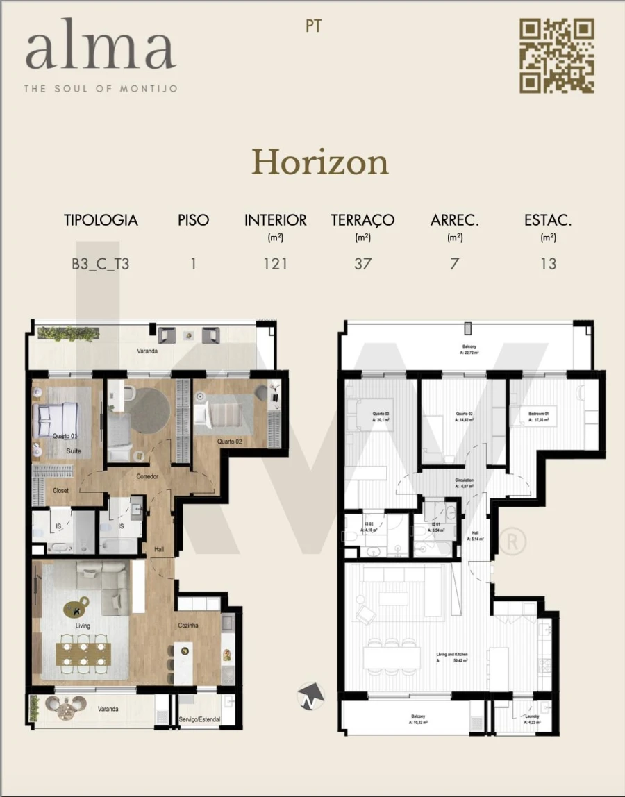 Apartamento T3 para Venda em Montijo e Afonsoeiro Foto 12