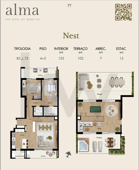 Apartamento T2 para Venda em Montijo e Afonsoeiro