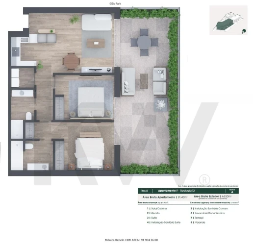 Apartamento T2 para Venda em Gião Foto 1