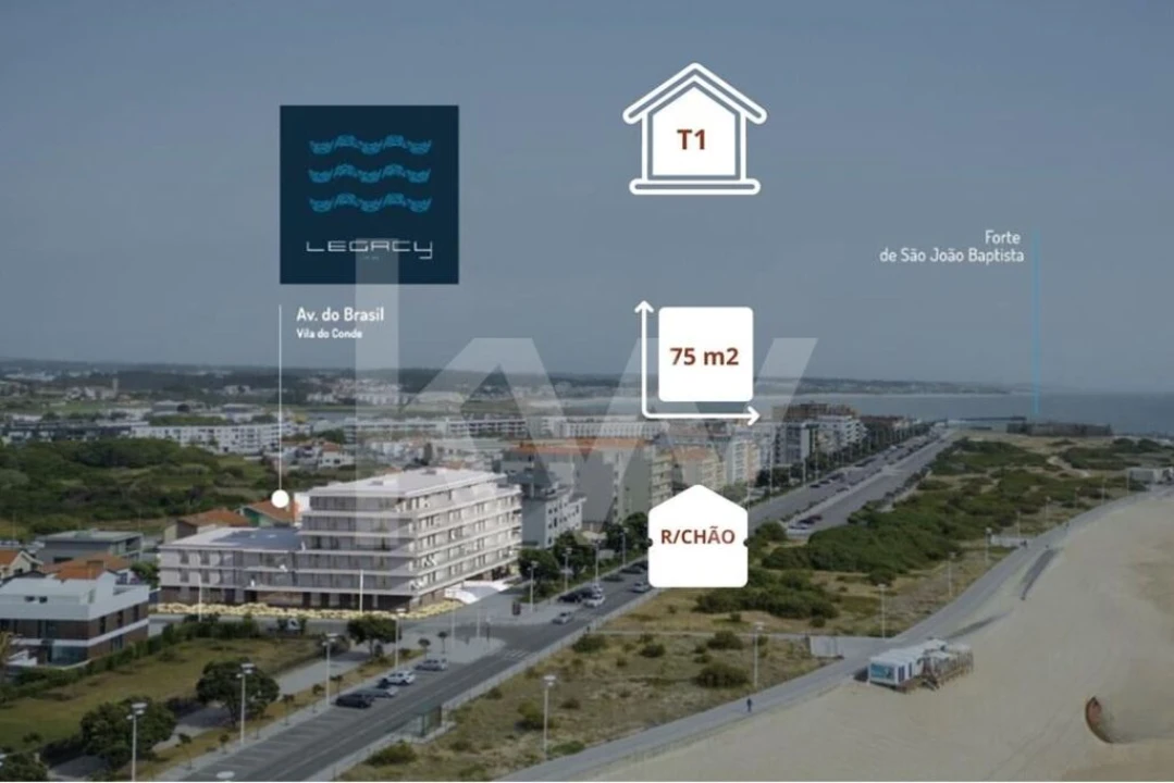 Apartamento T1 para Venda em Vila do Conde Foto 1