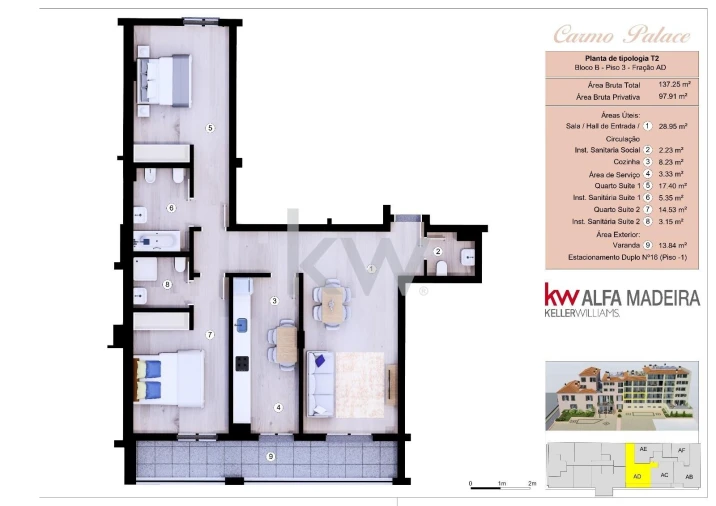 Apartamento T2 para Venda em Funchal (Se) Foto 2