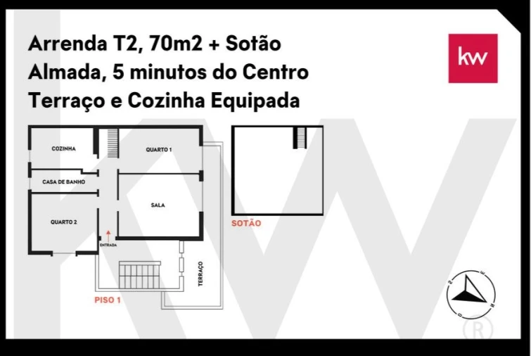 Apartamento T2 para Arrendamento em Almada, Cova da Piedade, Pragal e Cacilhas Foto 26