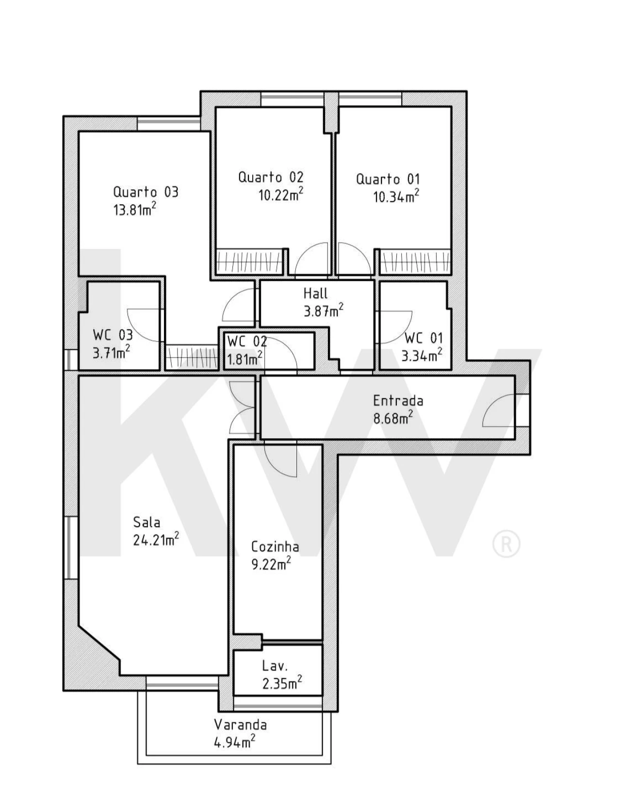 Apartamento T3 para Venda em Perafita, Lavra e Santa Cruz do Bispo Foto 31