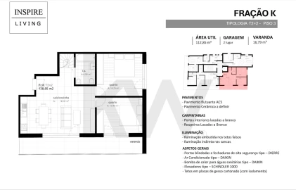 Apartamento T2 para Venda em Viseu