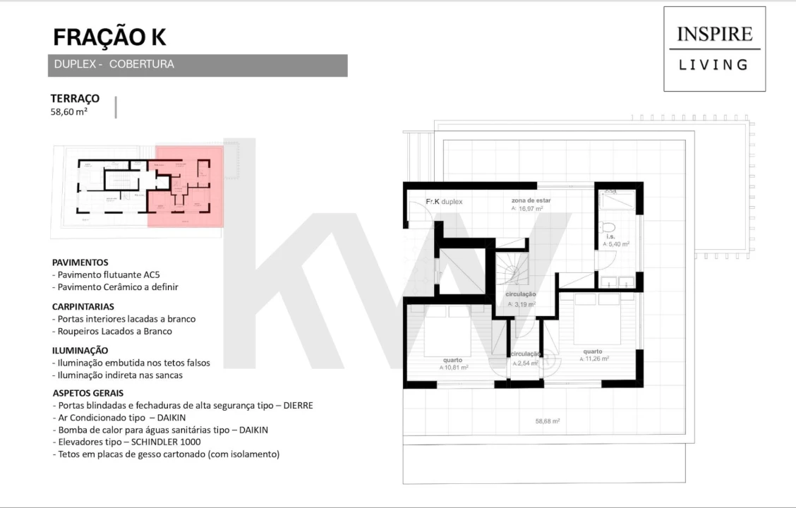 Apartamento T2 para Venda em Viseu Foto 11