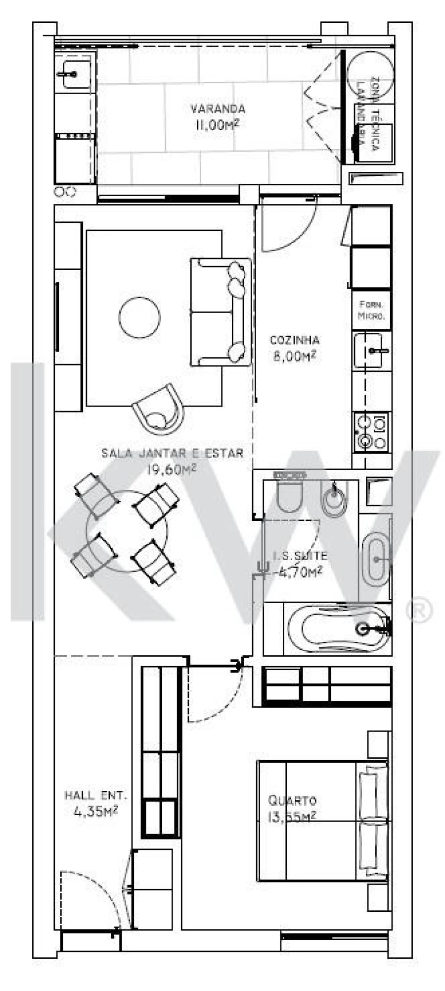 Apartamento T1 para Venda em São Martinho Foto 20