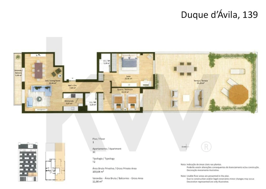 Apartamento T2 para Venda em Avenidas Novas Foto 20