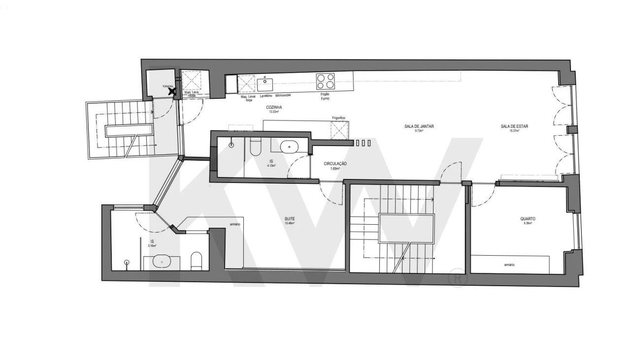 Apartamento T2 para Venda em Misericórdia Foto 25